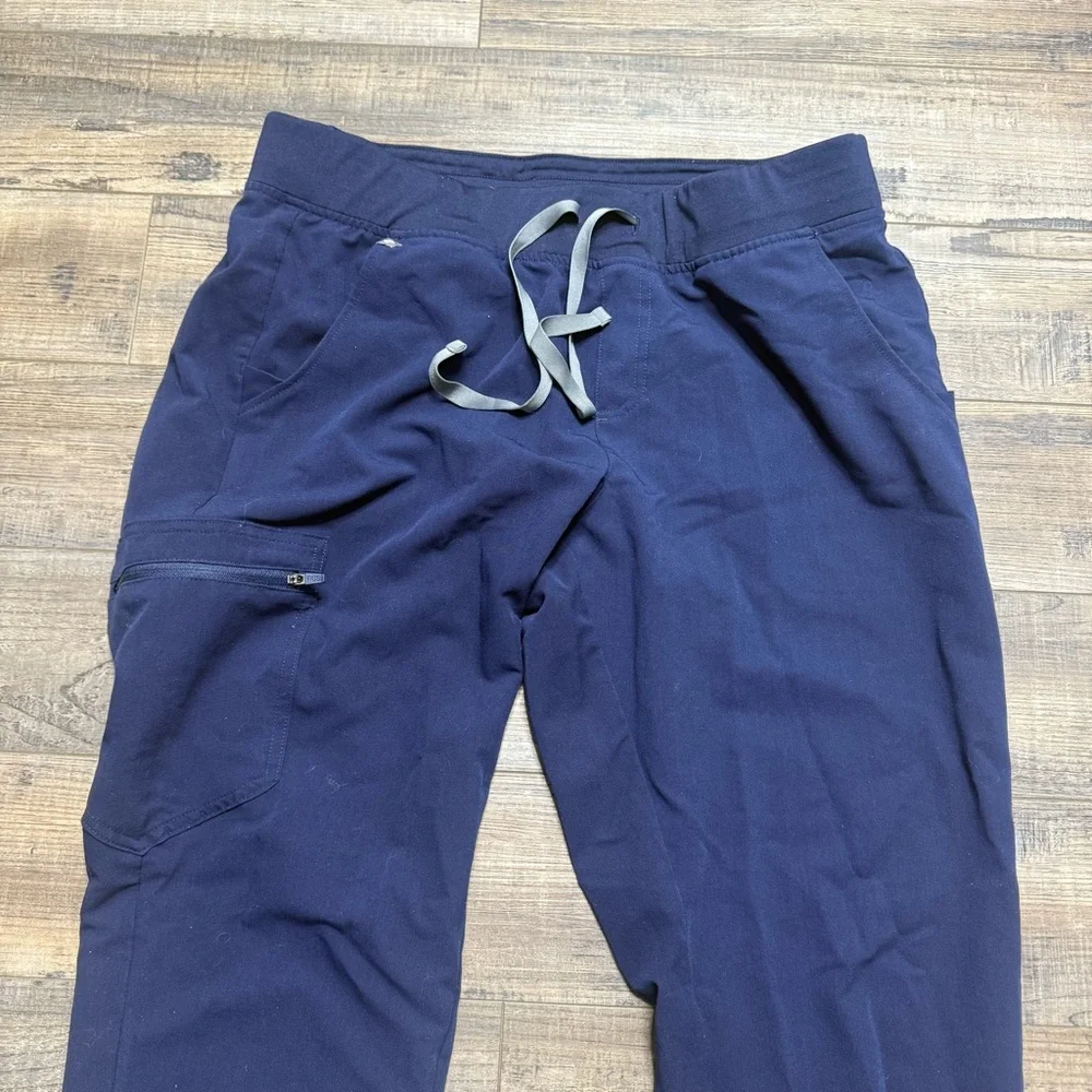 Figs Technical Collection Scrub Zamora Pants  Navy Blue - Picture 6 of 12